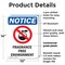 Signmission Fragrance Free Environment, 10 in W x Rectangle, Plastic OS-2PACK-NS-P-1014-V-12909 - alternate 2